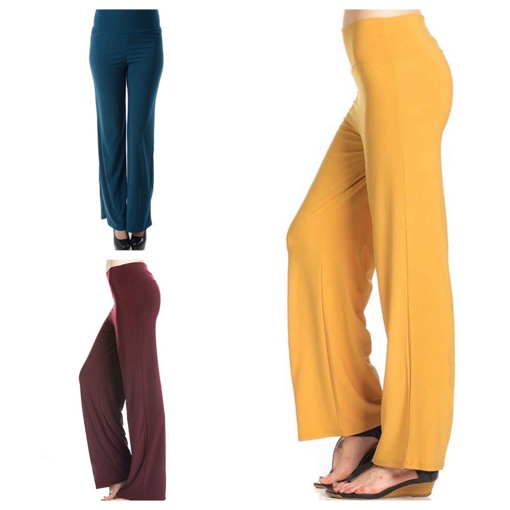 Palazzo pants in multiple colors